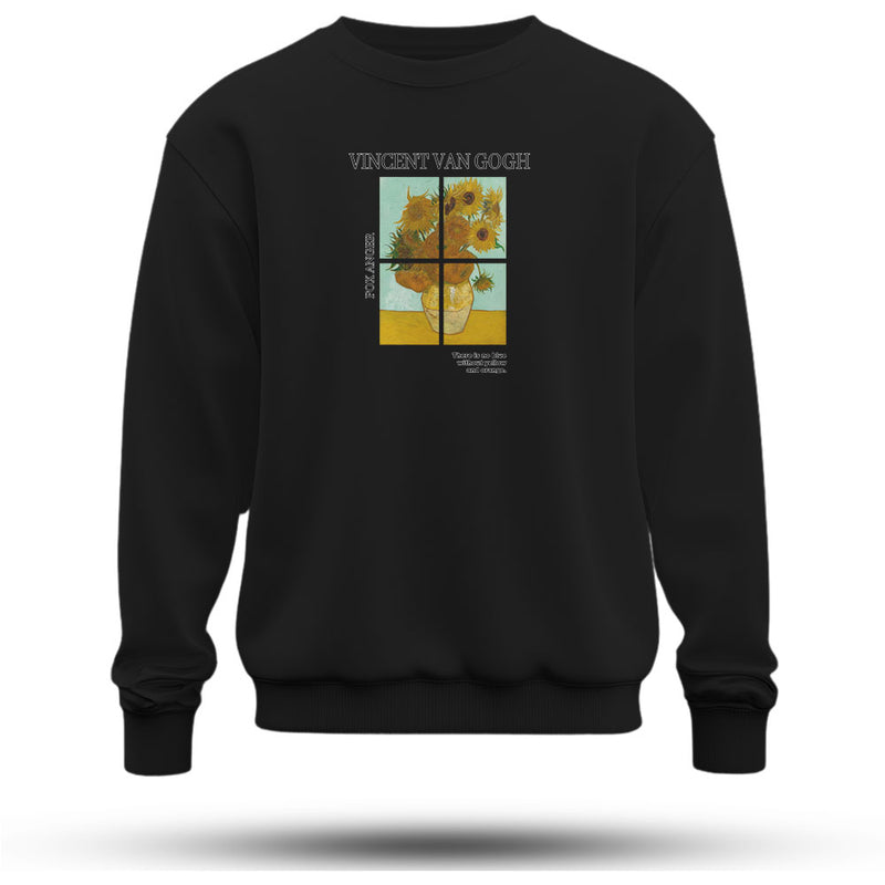 Van Gogh Baskılı Oversize Premium Sweatshirt