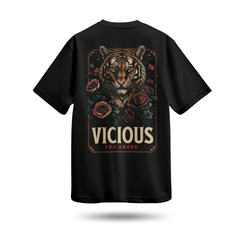Vicious Baskılı Oversize Premium Tişört