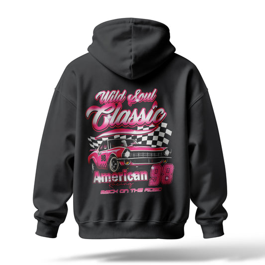 Wild Soul Classic Baskılı Oversize Premium Hoodie