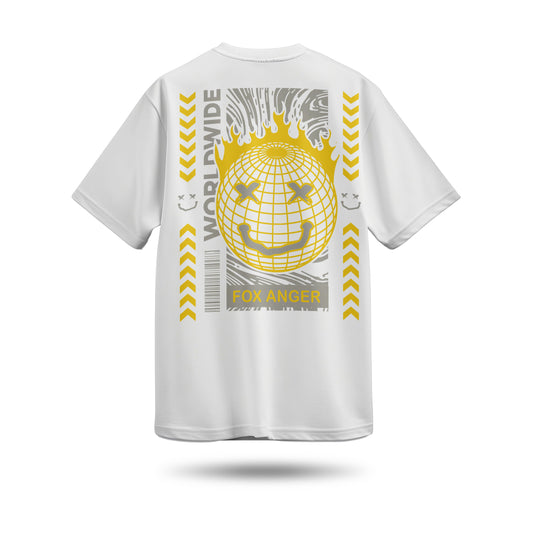 World Wild Baskılı Oversize Premium Tişört